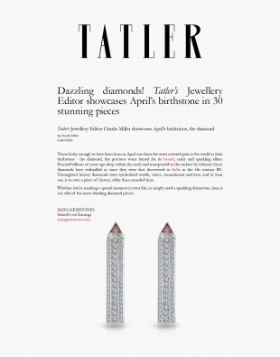 Dazzling diamonds! Tatler’s Jewellery Editor showcases April’s birthstone in 30 stunning pieces